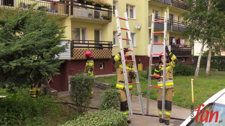 Pożar mieszkania na Os. Metalowców (FOTO, WIDEO)