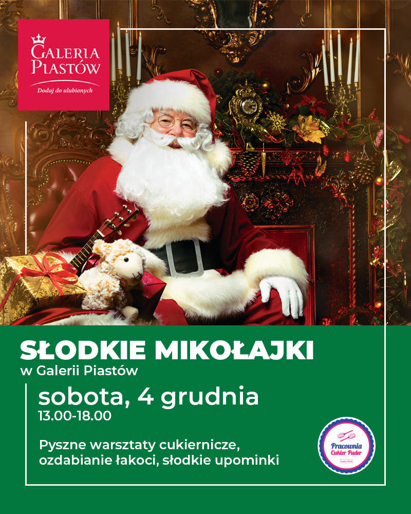 Ho! Ho! Ho! Już w najbliższą sobotę, 4. grudnia, Mikołajki w Galerii Piastów.