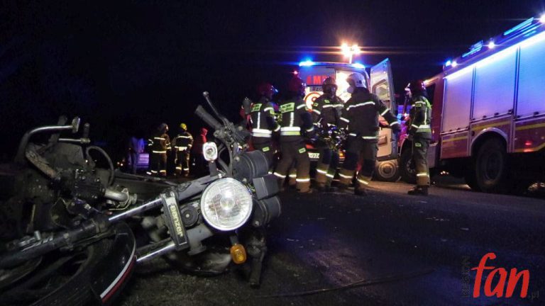 Motocyklista trafił do szpitala (AKTUALIZACJA)