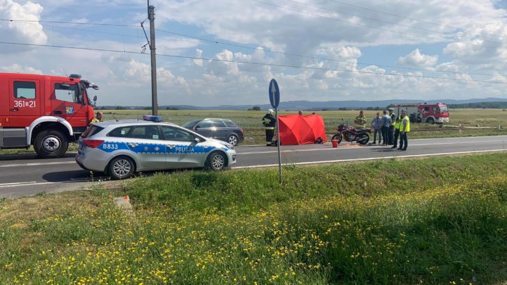 Śmiertelny wypadek na drodze Legnica-Złotoryja