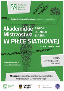 Akademickie Mistrzostwa Regionu Dolnego Śląska w Piłce Siatkowej Kobiet i Mężczyzn