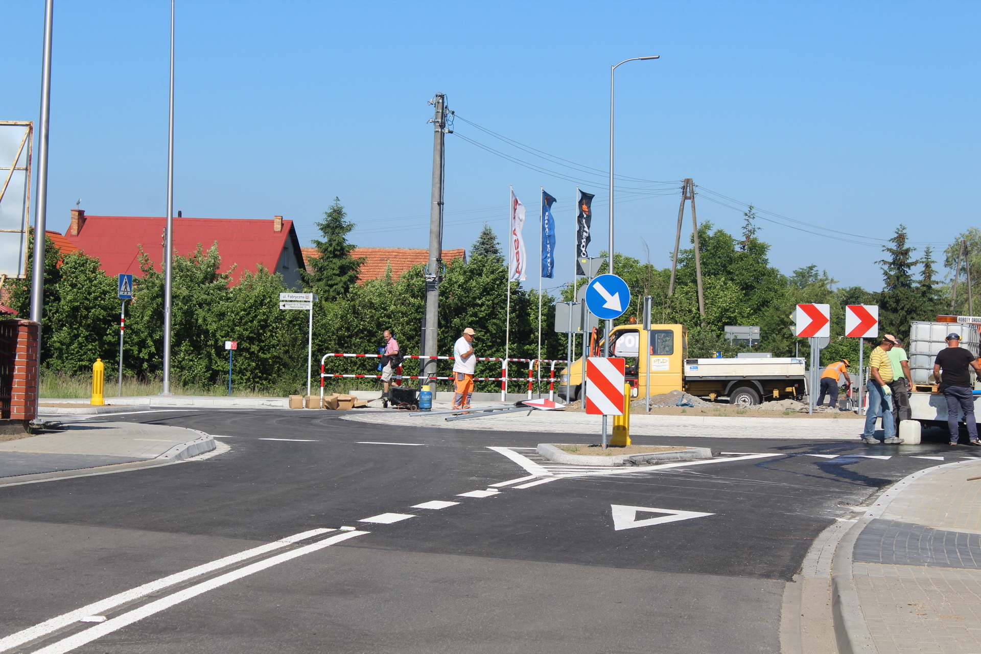 W Polkowicach otworzą pierwsze z trzech budowanych rond (WIDEO, FOTO)