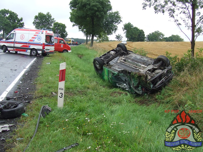 JAWOR. Skasowali auta i sparaliżowali ruch