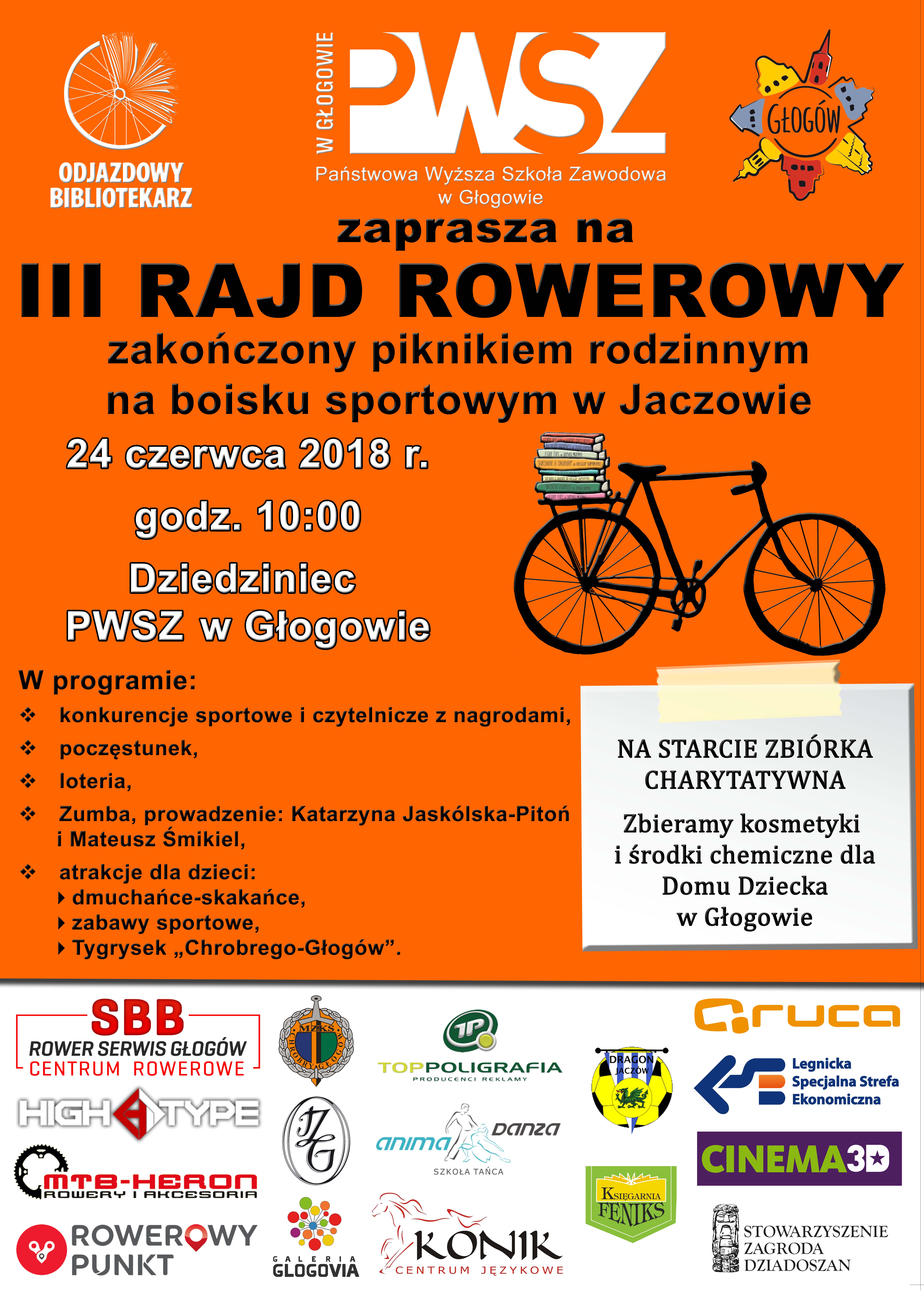 Głogowska PWSZ zaprasza na rajd rowerowy