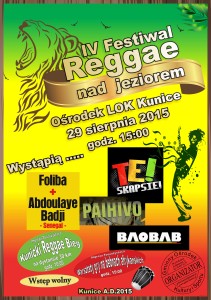 Plakat reggae 2015 gold