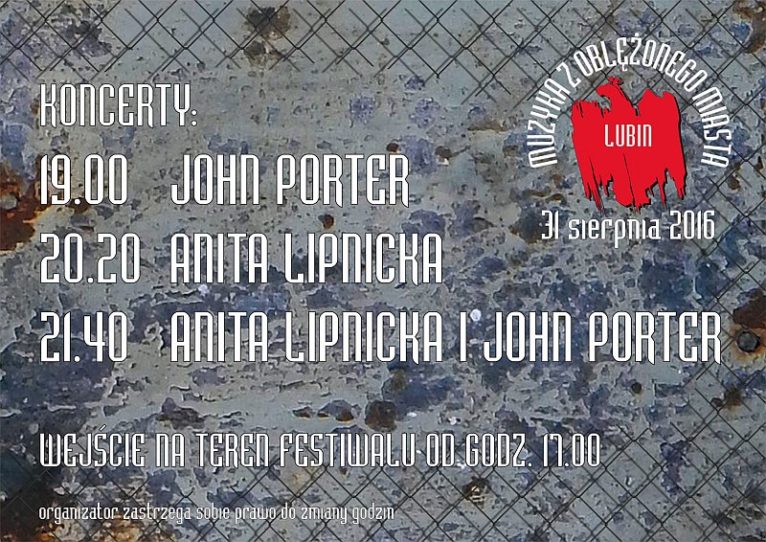 LUBIN. Festiwal z Lipnicką i Porterem