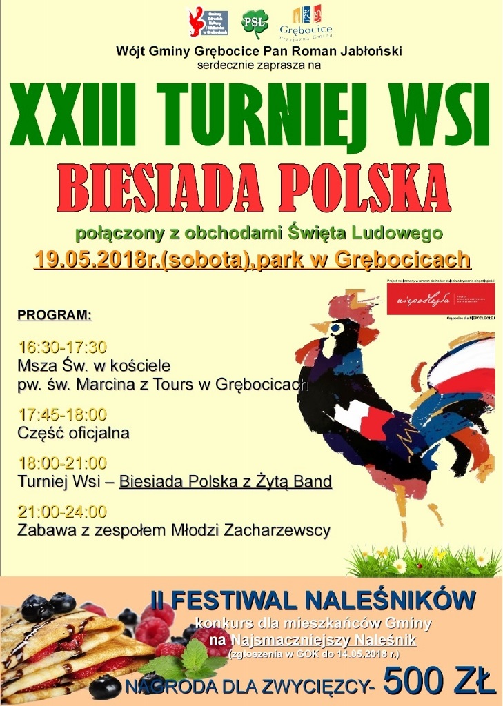 Turniej Wsi w Grębocicach z festiwalem naleśników