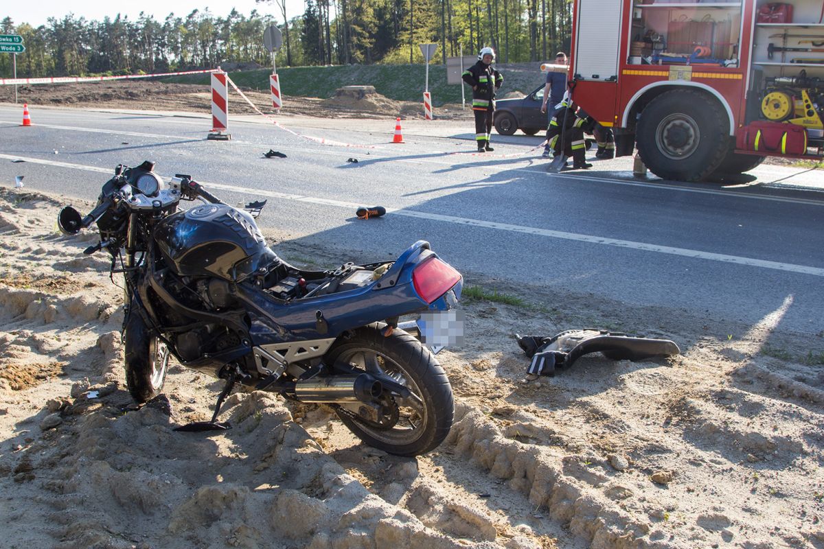 Zmarła pasażerka motocykla (WIDEO)
