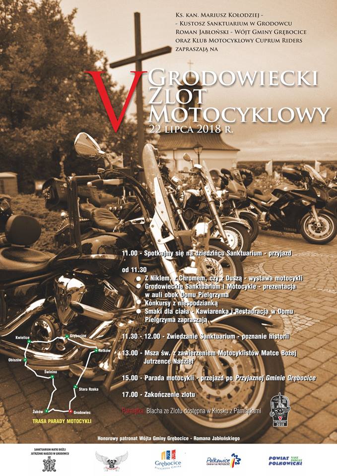 Motocykliści zjadą do Grodowca