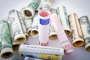 dolar euro pieniądze waluta