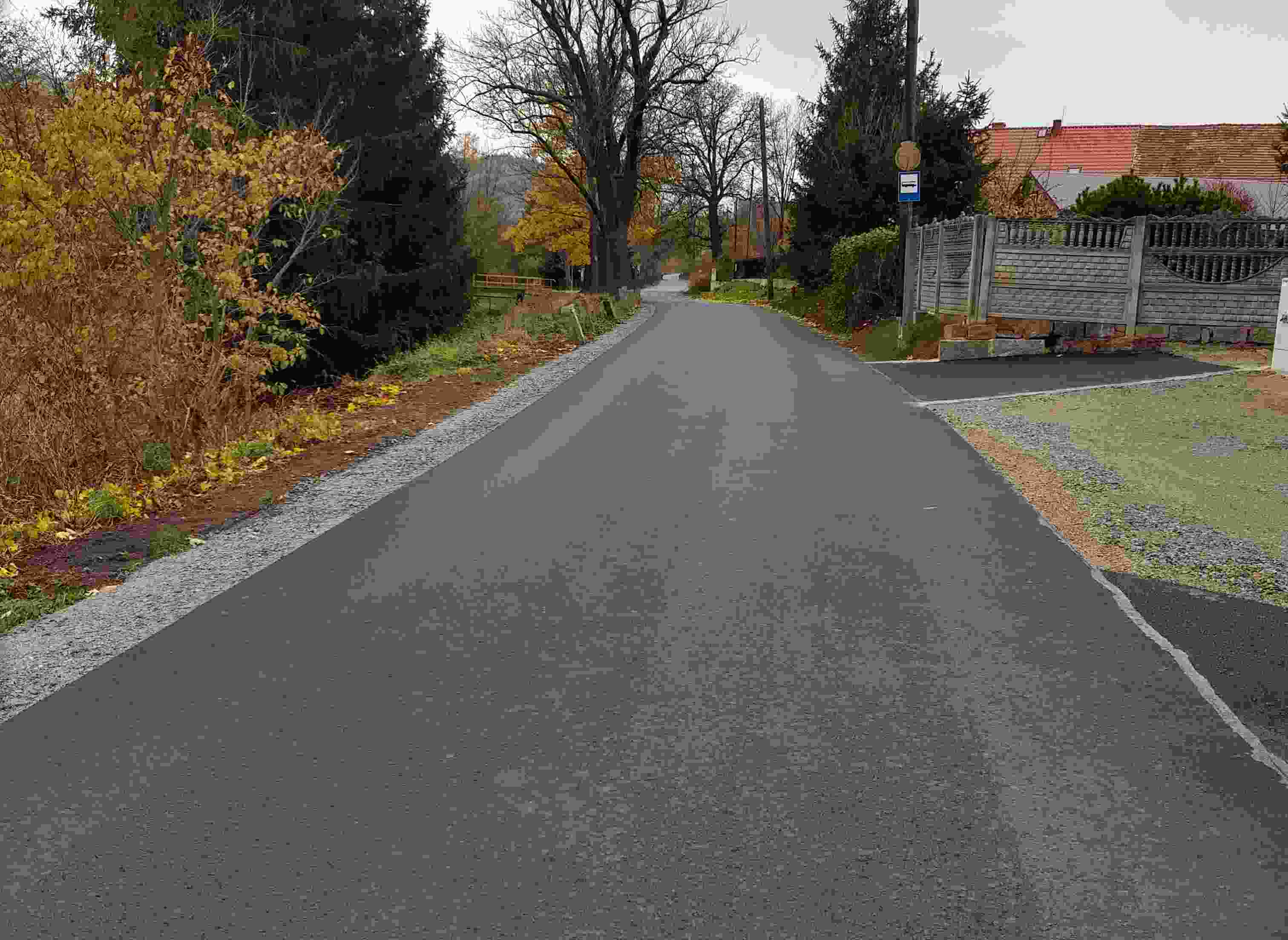 Droga w Wierzchosławicach po remoncie