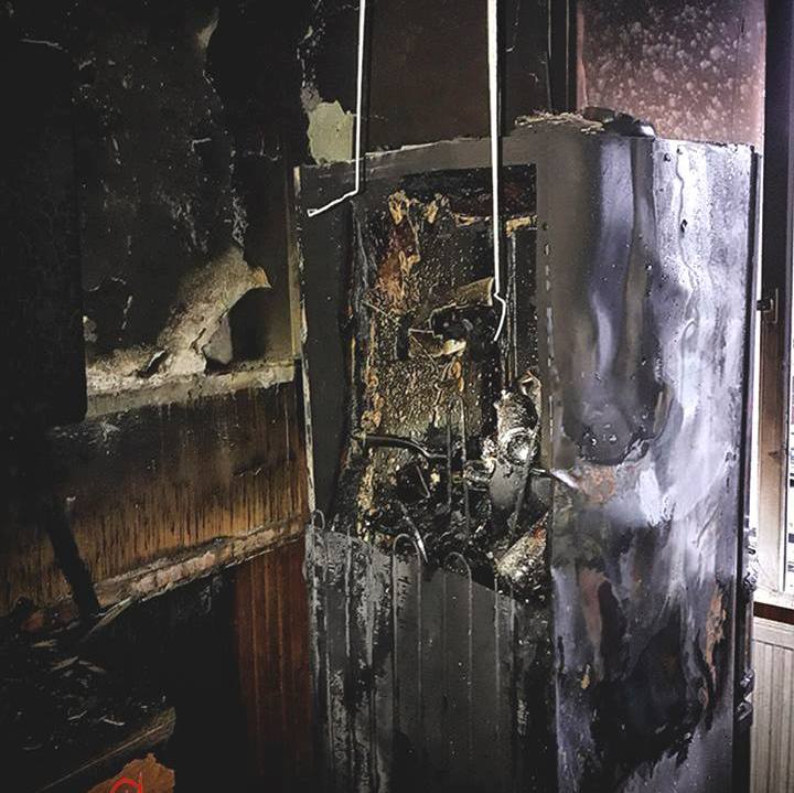 Pożar mieszkania na Staszica (FOTO)