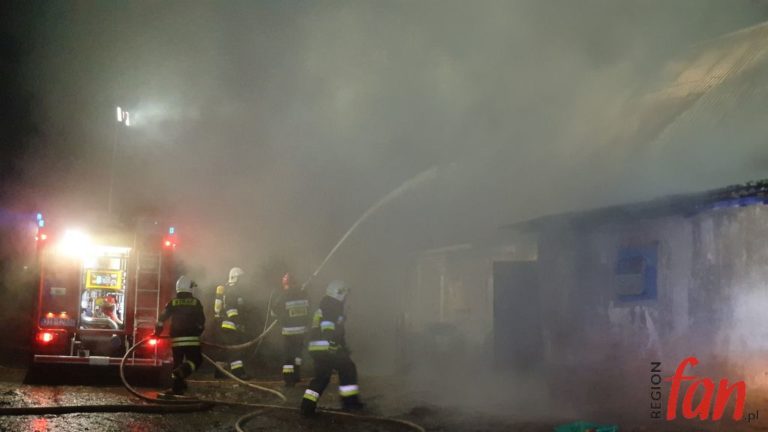Pożar stodoły w Kondratowie (FOTO)