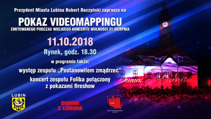 Videomapping ponownie na lubińskim rynku