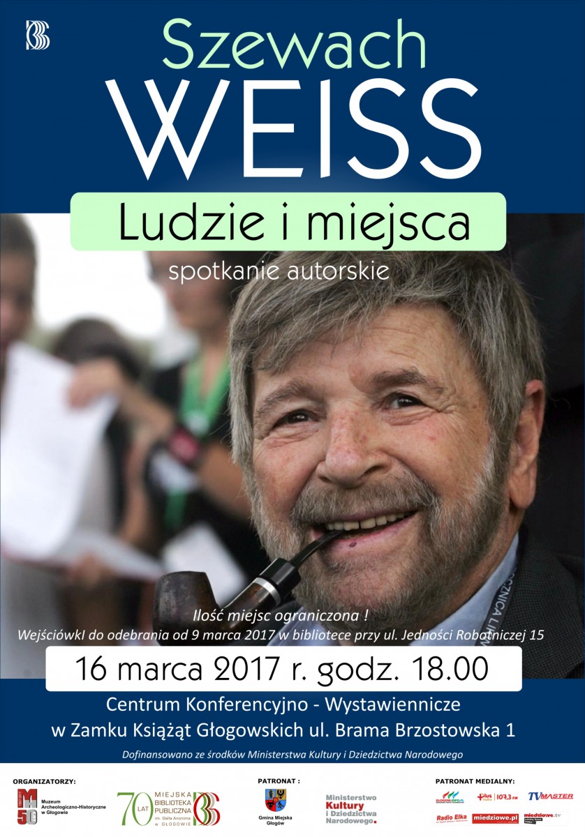 Prof. Szewach Weiss w Głogowie. Są wejściówki