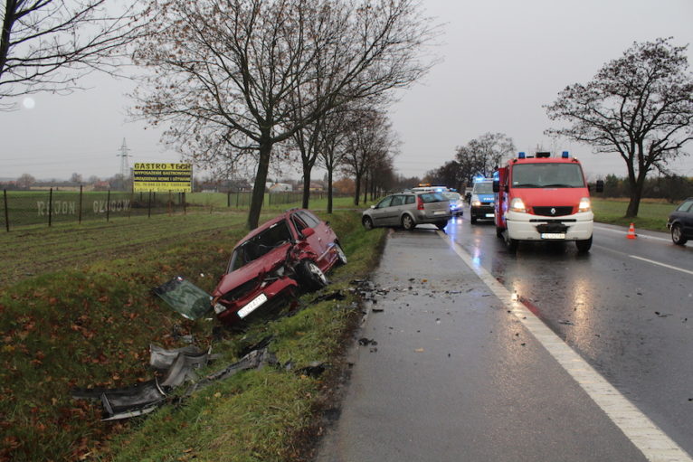 GMINA LUBIN. Kolizja pod Chróstnikiem