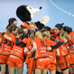 2016.09.25 Lubin Pilka reczna PGNiG Superliga Kobiet sezon 2016/2017 Metraco Zaglebie Lubin - Start Elblag N/Z radosc po wygranej Zaglebie Foto Pawel Andrachiewicz / Foto Andrus